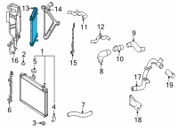 OEM 2017 Toyota Mirai Auxiliary Radiator Diagram - 16510-77030