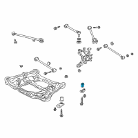 OEM 2004 Acura TL Insulator F, Sub-Frame Mounting (Lower) Diagram - 50352-S87-A00