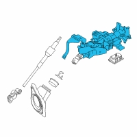 OEM 2016 Infiniti QX50 Column Assy-Steering, Upper Diagram - 48810-1BA1A