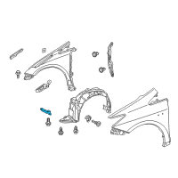 OEM 2014 Toyota Prius V Liner Extension Diagram - 53852-47020