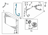 OEM Kia Carnival Hose-Discharge Diagram - 97762R0100