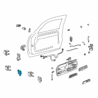 OEM 1999 Chevrolet C1500 Hinge Assembly Diagram - 19354134