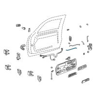 OEM Chevrolet Tahoe Lock Rod Diagram - 15740529