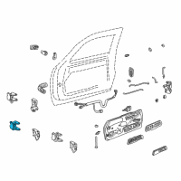 OEM 1994 Chevrolet C1500 Hinge Assembly Diagram - 19354127