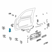 OEM Chevrolet C1500 Hinge Assembly Diagram - 19354125