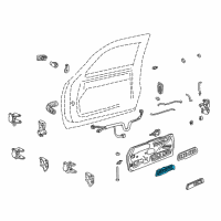 OEM Chevrolet C1500 Handle, Inside Diagram - 15708043