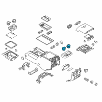 OEM 2011 Ford F-350 Super Duty Cup Holder Insert Diagram - CC3Z-2813562-AA