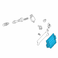 OEM 2018 Nissan Frontier Engine Control Module-Blank Diagram - 23703-9BM0A