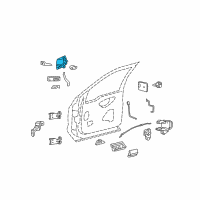 OEM 2012 Ford F-250 Super Duty Handle, Outside Diagram - 7C3Z-2522404-AA