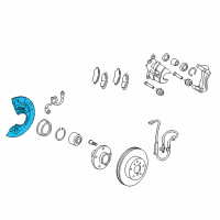 OEM 2014 Lexus ES350 Cover, Disc Brake Dust Diagram - 47782-06130