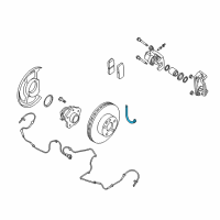 OEM 2009 Nissan Altima Hose Brake Rear Diagram - 46210-ZX62A