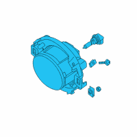 OEM 2011 Nissan Frontier Lamp Fog Diagram - 26150-EA025