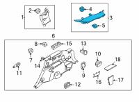 OEM 2022 Kia Sorento Trim Assembly-Gate PILLA Diagram - 85855P2200GYT