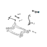 OEM 2006 Dodge Charger Front Upper Left Control Arm Suspension Steel Black Diagram - 4782665AB