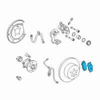 OEM 2017 Toyota Camry Rear Pads Diagram - 04466-06200