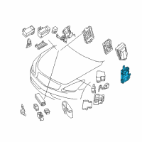 OEM 2015 Nissan 370Z Body Control Module Assembly Diagram - 284B1-6GE0A