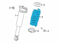 OEM Cadillac CT4 Coil Spring Diagram - 84789296