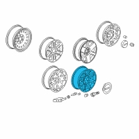 OEM GMC Wheel Diagram - 9597680