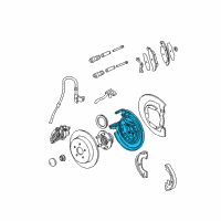 OEM 2003 Chrysler PT Cruiser Adapter-Disc Brake CALIPER Diagram - 5073649AA