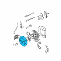 OEM Chrysler PT Cruiser Brake Rotor Diagram - 4509553AC