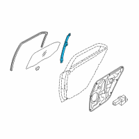 OEM 2016 Hyundai Elantra Run&Channel-Rear Door Delta Lower, LH Diagram - 83535-3X000
