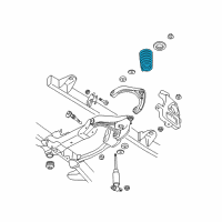 OEM 2006 Dodge Ram 1500 Front Coil Spring Diagram - 55366810AB