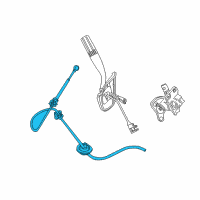 OEM Ford F-350 Super Duty Shift Control Cable Diagram - DC3Z-7E395-A