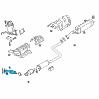 OEM 2020 Hyundai Elantra Front Muffler Assembly Diagram - 28610-F3600