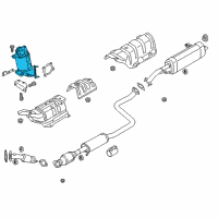 OEM 2019 Hyundai Elantra Catalytic Converter Assembly Diagram - 28530-03BE5
