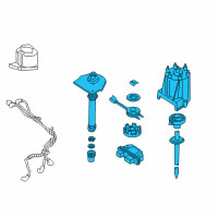 OEM 1987 Chevrolet G30 Distributor Diagram - 1103725