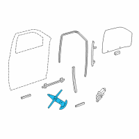 OEM Chevrolet Venture Regulator Arm Diagram - 16629470