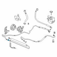 OEM Cadillac XTS Return Hose Seal Diagram - 13280138