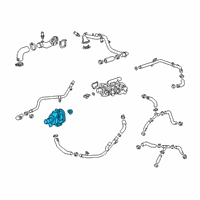 OEM GMC Sierra 1500 Water Pump Diagram - 12706665