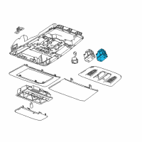 OEM 2016 Chevrolet Cruze Limited Sunroof Switch Diagram - 13273242