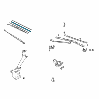 OEM Acura Rubber, Blade (500MM) Diagram - 76622-SF4-305