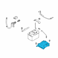 OEM Nissan Bracket Battery Diagram - 64860-4BC0A