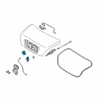 OEM 2007 Kia Amanti Trunk Key Sub Set Diagram - 812503FF00