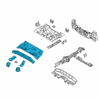 OEM 2015 Kia Forte5 Panel Assembly-Rear Floor Front Diagram - 65510A7510