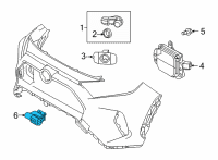 OEM 2021 Toyota Camry AC Temperature Sensor Diagram - 88790-06020