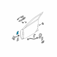 OEM 2009 Kia Spectra Hinge Assembly-Door Upper LH Diagram - 793102F000