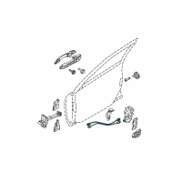 OEM 2009 Kia Spectra5 Cable Assembly-Front Door S/L Diagram - 813912F000