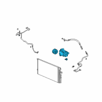 OEM 2006 Saturn Ion Compressor Diagram - 19130592