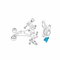 OEM 2007 Hyundai Tucson Ball Joint Assembly Diagram - 51760-2E000