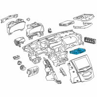 OEM 2016 Chevrolet Impala Module Asm-Hmi Control Eccn=5A992 Diagram - 84089011