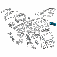 OEM 2015 Chevrolet Silverado 1500 Dash Control Unit Diagram - 13591693