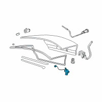 OEM 2003 Ford Taurus Latch Diagram - 4F1Z-5443200-A