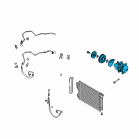 OEM 2012 Kia Optima Reman Compressor Assembly Diagram - 977013V110RU