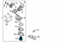 OEM 2022 Hyundai Santa Fe MOTOR & FAN ASSY-A/C BLOWER Diagram - 97113-P4200