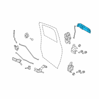 OEM Ram 1500 Classic Exterior Door Diagram - 1GH271W7AG