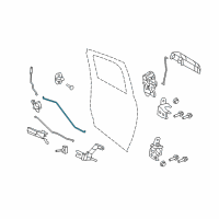 OEM 2021 Ram 1500 Classic Link-Inside Handle To Latch Diagram - 68045139AA